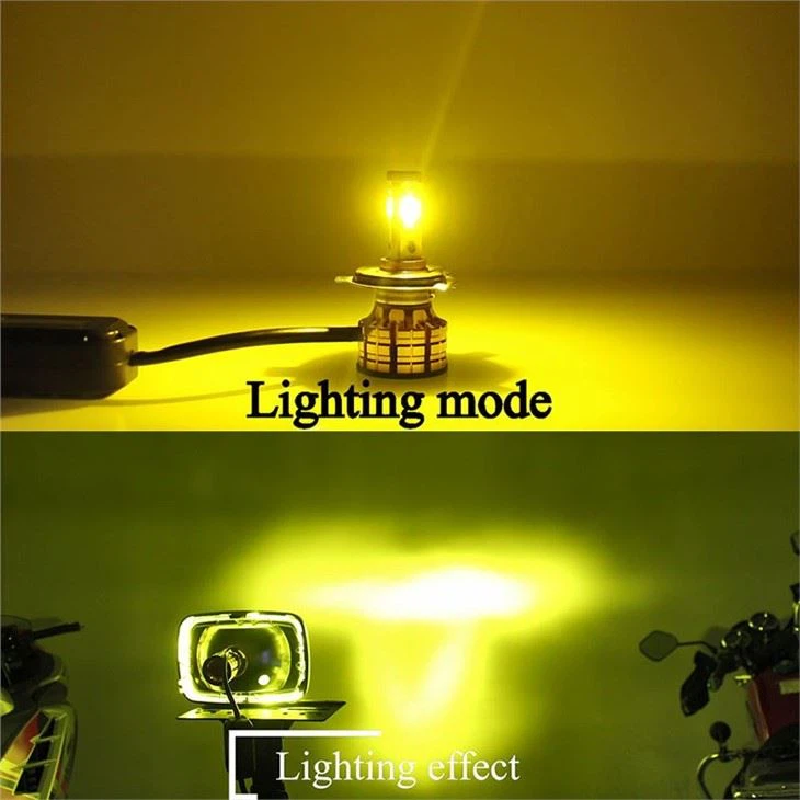 Motorcycle Built in HD Glassed Lampshade Headlight
